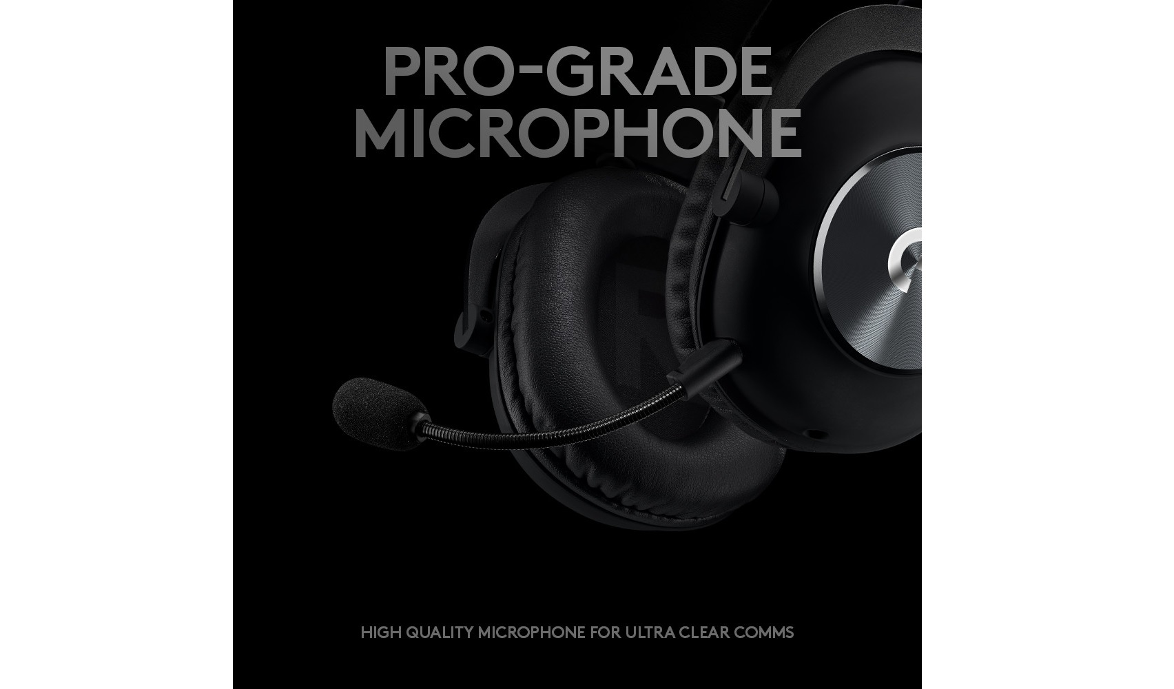 Tai nghe Logitech G PRO GAMING - Black (Gen 2) trang bị mic tháo rời chất lượng cao